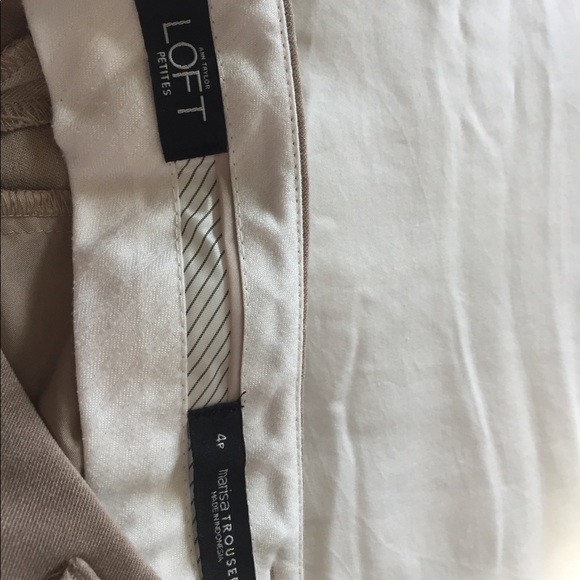 Loft Marisa trouser, tan, size 4Petite - Picture 3 of 4